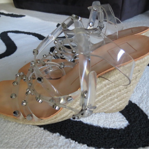 Dolce Vita Clear Studded Sandals - Picture 3 of 7